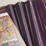 Homemaison - rideau ameublement r�versible en taffetas marron chocolat 140x260 cm