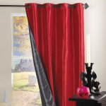 Homemaison - rideau ameublement r�versible en taffetas rouge orang� 140x260 cm