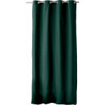 Homemaison - rideau  oeillets 135 x 240 cm lola 100% coton coloris vert fonce