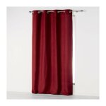 Rideau à ?illets 140 x 260 cm en microfibre unie ? absolu bordeaux Rideau à ?illets 140 x 260 cm en microfibre unie ? absolu bordeaux