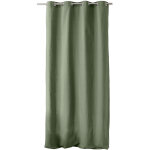 Homemaison - rideau � oeillets 135x240 cm lola 100% coton coloris vert argile
