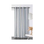 Rideau ray toile  matelas bleu - 145x265cm - bleu