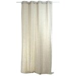 Rideau uni en lin lavé beige 140x250 cm Rideau uni en lin lavé beige 140x250 cm