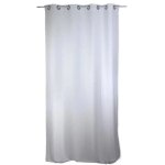 Rideau uni en lin lav� blanc 140x250 cm