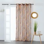 Voilage esprit paradisiaque taupe 150x265 cm Voilage esprit paradisiaque taupe 150x265 cm