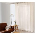 Voilage effet lin grande largeur 300x240cm - 300x240cm - ecru