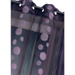 Voilage en organza fils coups prune 140x240 cm