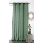 Rideau tamisant et naturel en 100% lin vert 145x260 cm