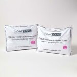 Homescapes - lot de 2 couettes premium 4 saisons en duvet d'oie 9 + 4, 5 tog, 135 x 200 cm