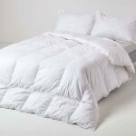 Homescapes - couette temp�r�e 200 x 200 cm en duvet et plumes de canard 10, 5 tog