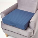 Homescapes - coussin d'assise d�houssable en coton, bleu marine