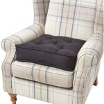 Homescapes - coussin d'assise rehausseur en su�dine noir, 50 x 50 x 10 cm