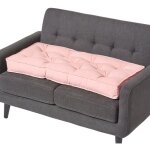 Homescapes - coussin rehausseur pour canap en coton, rose
