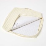 Housse de coussin en coton pour coussin d'assise, beige - homescapes