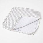 Housse de coussin en coton pour coussin d'assise, gris ray - homescapes