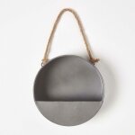 Jardinière à suspendre en zinc, 20 cm - homescapes Jardinière à suspendre en zinc, 20 cm - homescapes