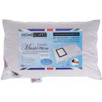 Homescapes - oreiller musical en plumes de canard ultra gonflant et moelleux 50 x 75 cm