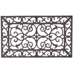 Homescapes - paillasson extrieur rectangulaire en fonte, 58 x 34 cm