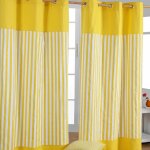 Homescapes paire de rideaux � ?illets rayures jaune 137 x 228 cm