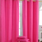 Homescapes - paire de rideaux à ?illets uni fushia 100% coton 137 x 182 cm Homescapes - paire de rideaux à ?illets uni fushia 100% coton 137 x 182 cm