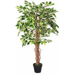 Homescapes plante figuier pleureur ficus benjamina vert & crème 122 cm Homescapes plante figuier pleureur ficus benjamina vert & crème 122 cm