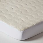 Surmatelas en polaire � grands bonnets, 120 x 190 cm - homescapes