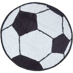 Homescapes - tapis rond en coton ballon de foot, 120 cm