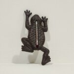 Thermomtre en fonte en forme de grenouille - homescapes