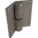 Homewell - paumelle droite en acier inoxydable avec cache vis pour cabines sanitaires