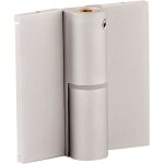 Homewell - paumelle à ressort droite en aluminium avec cache vis pour cabines sanitaires Homewell - paumelle à ressort droite en aluminium avec cache vis pour cabines sanitaires