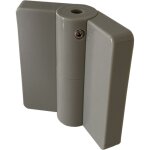 Homewell - paumelle à ressort droite en nylon avec cache vis pour cabines sanitaires - ral 7038 Homewell - paumelle à ressort droite en nylon avec cache vis pour cabines sanitaires - ral 7038