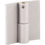 Homewell - paumelle à ressort gauche en aluminium avec cache vis pour cabines sanitaires Homewell - paumelle à ressort gauche en aluminium avec cache vis pour cabines sanitaires