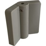 Homewell - paumelle  ressort gauche en nylon avec cache vis pour cabines sanitaires - ral 7038