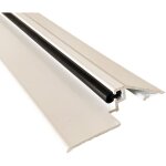 Seuil de porte pmr (norme handicap) aluminium avec joint et découpe d'angles (laqué blanc, 730mm) homewell ... Seuil de porte pmr (norme handicap) aluminium avec joint et découpe d'angles (laqué blanc, 730mm) homewell ...