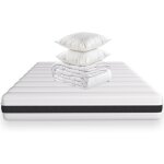 Homifab - matelas ressorts ensachés 140x190 hygiospring - mousse hr + couette + 2 oreillers Homifab - matelas ressorts ensachés 140x190 hygiospring - mousse hr + couette + 2 oreillers