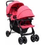 Hommoo - fimei poussette � deux places rouge acier