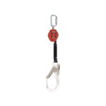 Enrouleur antichute  rappel automatique turbolite. sangle 2 m + mousqueton 1 / 4 + aluminium 65 - miller ...