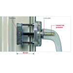 Hoppe ? poign�e de fen�tre verona ? carr� adaptable 32 - 42mm ? laiton poli ? pour fen�tres � double ...
