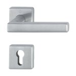 Hoppe - poign�e porte dallas fs - e1643 / 52 / 52s inox f69 d / d ts 40 - 65mm pz quad. din gauche / ...