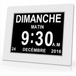 Horloge calendrier num�rique one piece 7 pouces avec date et heure, horloge alzheimer pour parents, rappel ...