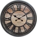 Horloge dcorative en relief en plastique, pendule  pendule en relief de 50 cm, couleur marron
