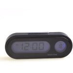 Horloge �lectronique lumineuse d'horloges de tableau de bord de voiture avec l'affichage de la temp�rature ...