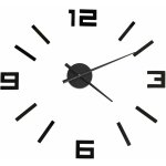 Horloge murale 3d design moderne noir 100 cm xxl vidaxl