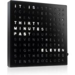 Horloge murale ou de bureau avec �clairage led usb noir