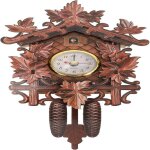Horloge murale coucou r�tro vintage en bois, fabriqu�e � la main, pour salon, maison, restaurant, caf�, ...