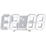 Horloge murale digitale led 3d 12 / 24 heure temperature date affichage temps m�moire fonction snooze ...
