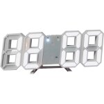 Horloge murale numrique  led 3d, horloge digitale rveils led horloge lumineuse dimmable horloge de ...