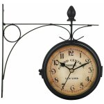 Vurahome - horloge murale r�tro jardin ext�rieur horloge murale double face horloge murale europ�enne ...