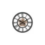 Horloge murale ronde en chiffres romains engrenage - diamètre 50cm Horloge murale ronde en chiffres romains engrenage - diamètre 50cm