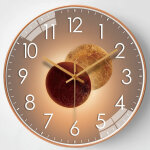 Horloge murale sans tic - tac moderne horloge murale � quartz 30 cm cuisine horloge murale radio murale ...